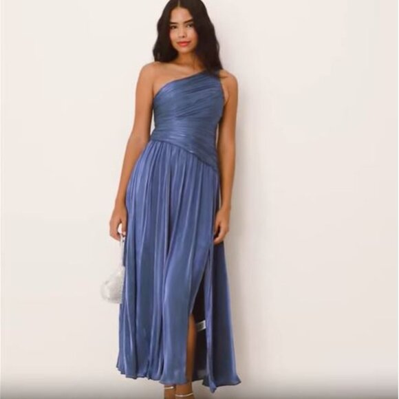 Forever NEW Dresses & Skirts - Forever New Metallic Asymmetrical Maxi Dress BNWT